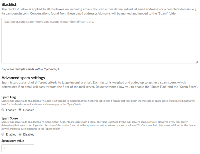 Battle Spam Emails with New Options