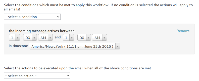 New workflow added to further control the flow of your team emails