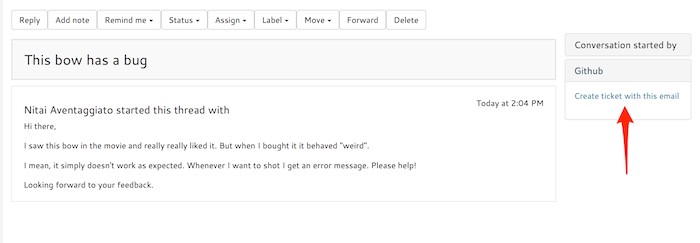 Create Github issues from any email with one click