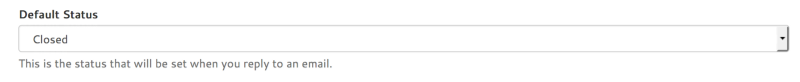 New option: default status for replies
