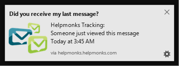 New in Helpmonks: Open Tracking