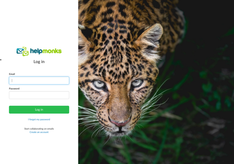 A new login screen and new icons for Helpmonks