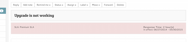Service Level Agreement within your team email management system