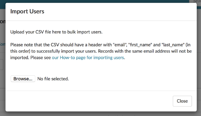 You can now import users