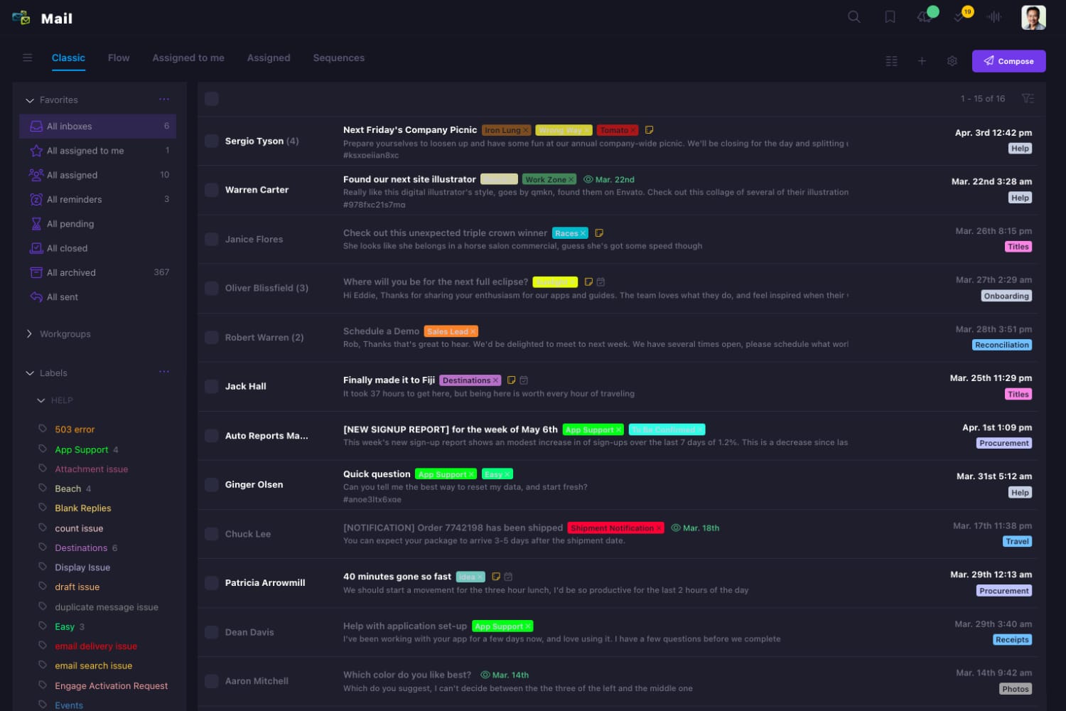 Helpmonks - email management platform