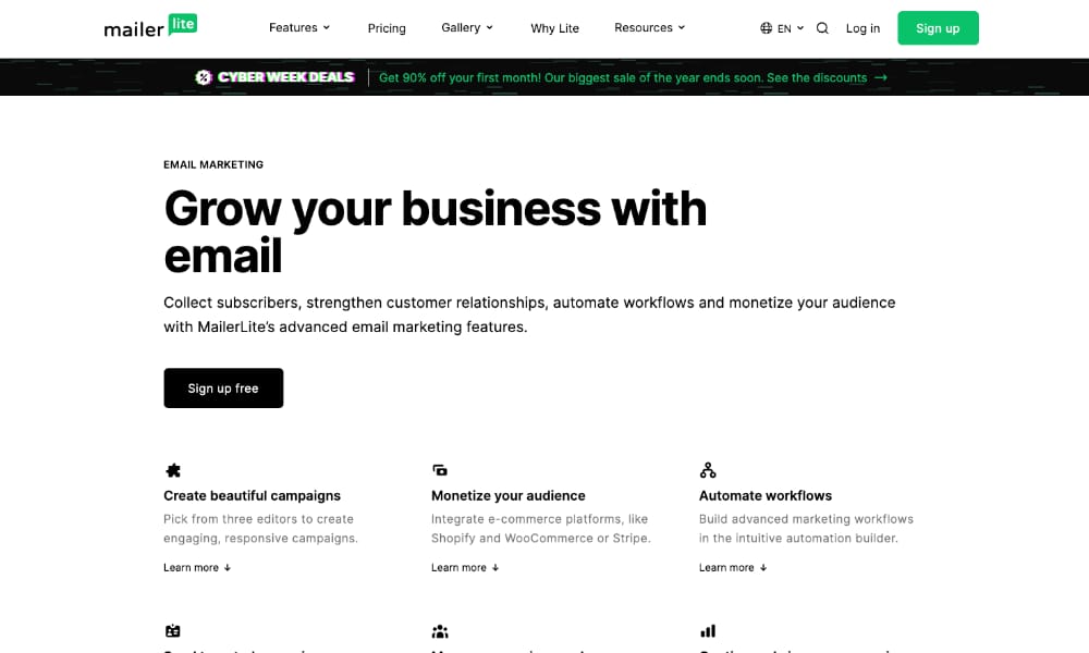 Helpmonks - better than mailerlite