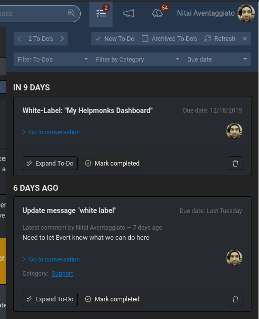 Helpmonks to-do lists for teams