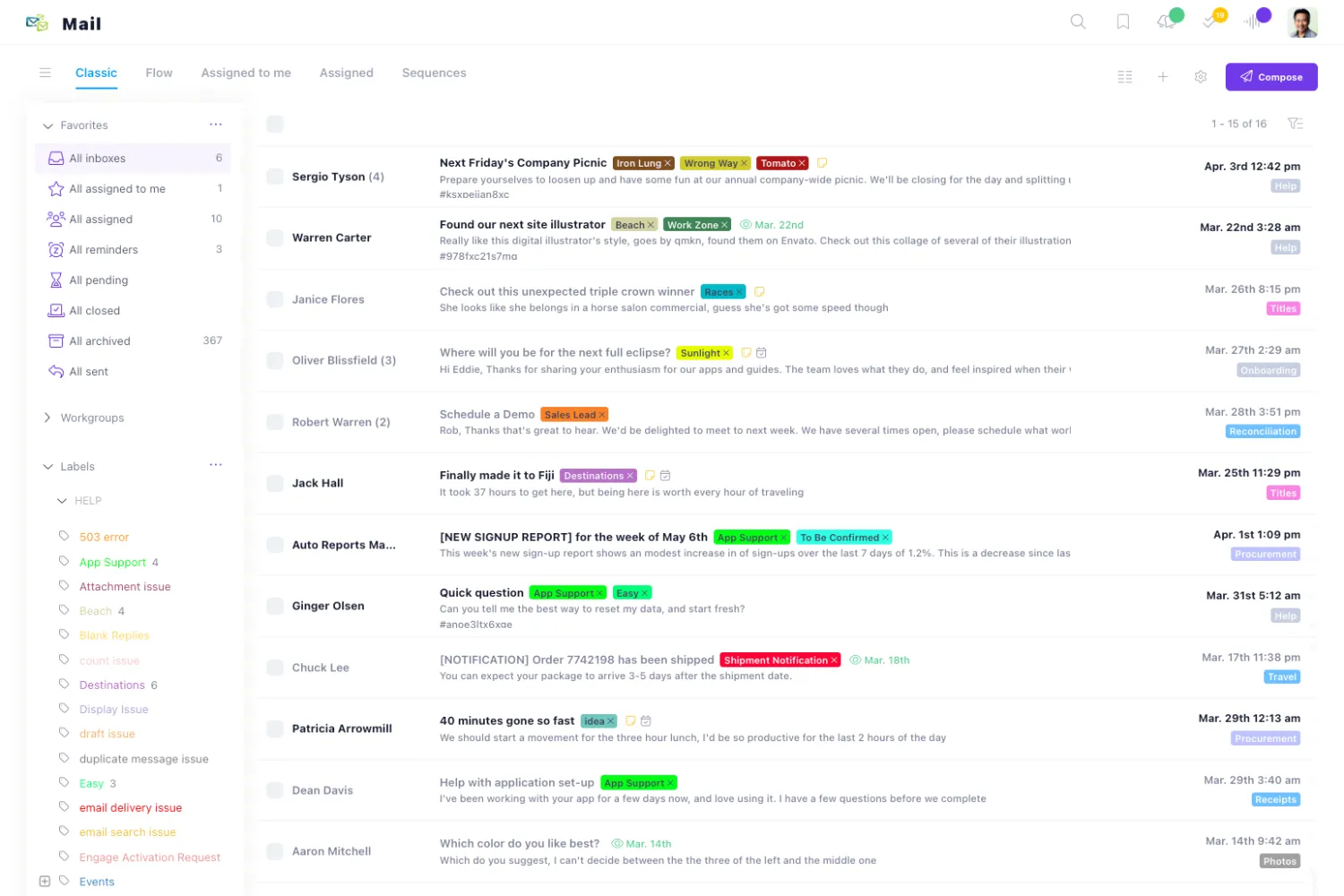 Customer engagement platform for teams