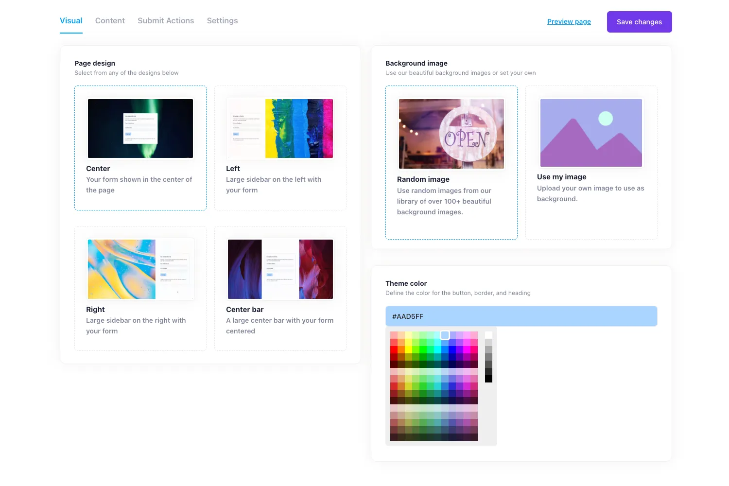 landing pages builder