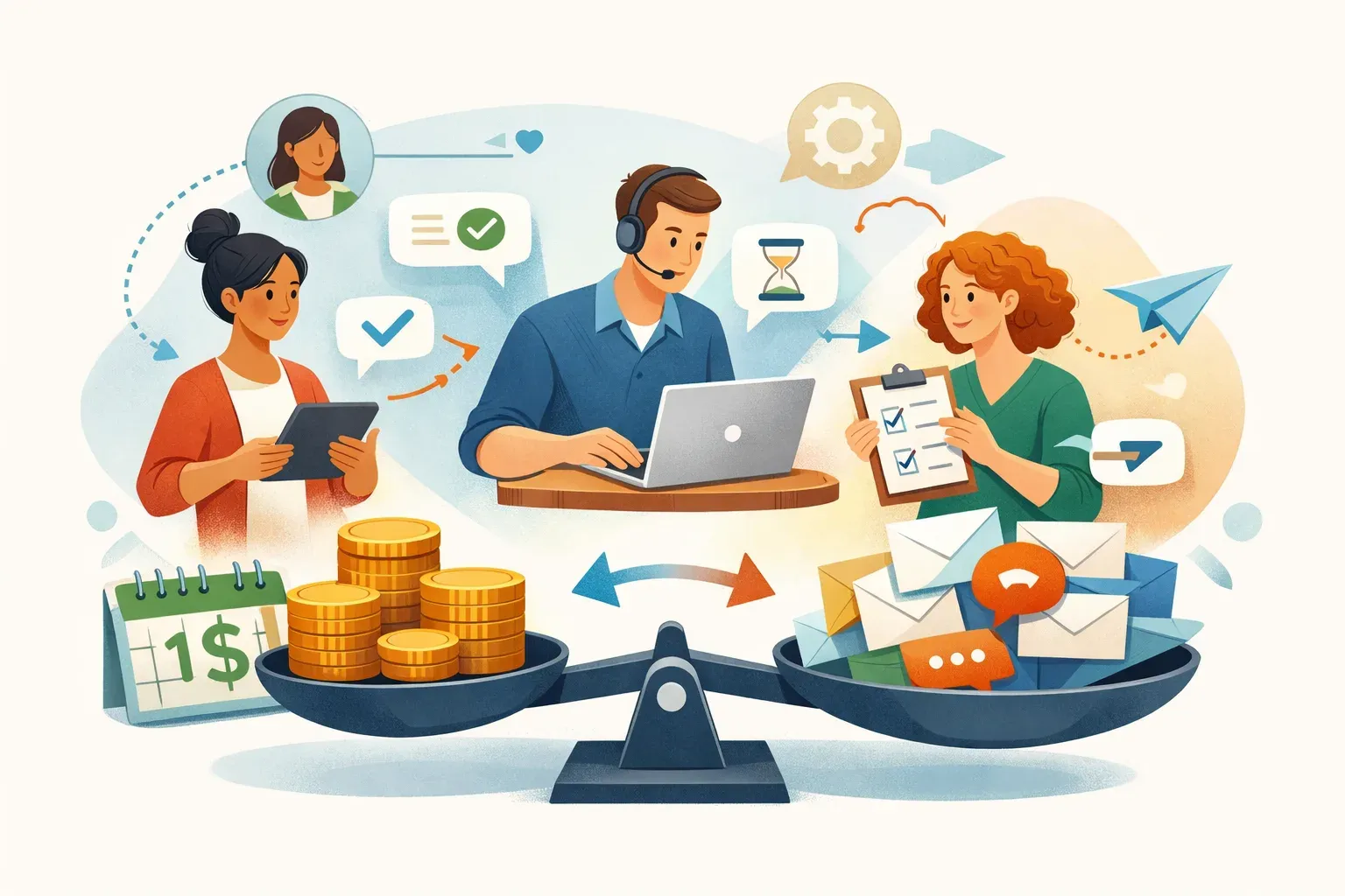 A team weighs the cost of customer communication software against clearer message ownership and coordination.