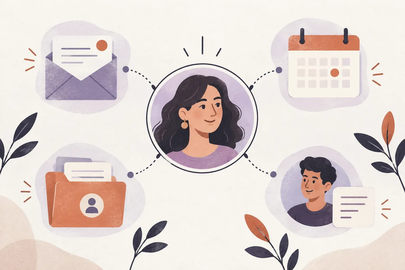 A customer record connects conversation history, follow-up dates, opportunities and teammate notes.