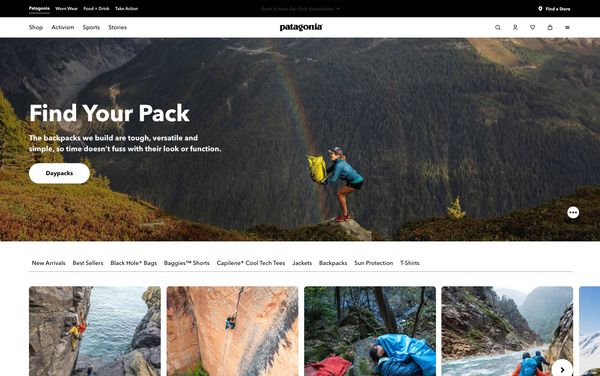 Helpmonks - targeted marketing at Patagonia