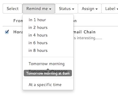 We are very excited to announce that “Reminders” — one of my favourite feature — is now available in Helpmonks. Add a reminder to an email and don't lose tra