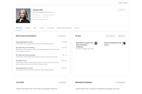 Helpmonks - email CRM for contacts and companies