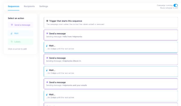 Helpmonks - smart email sequences and automation