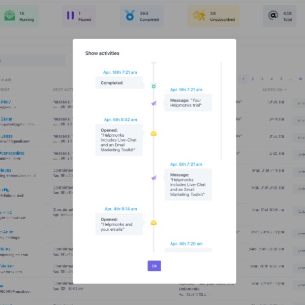 Helpmonks - create a sequence of emails from any email