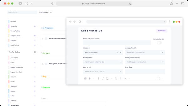 Helpmonks - email task management software